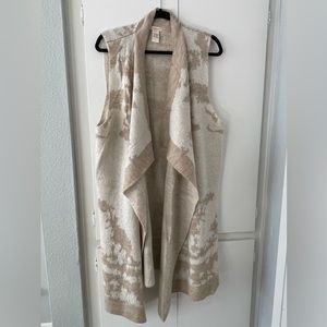Sundance sleeveless sweater kimono